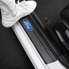 qmzhr10 4pcs Car Door Sill Scuff Plate Stickers Center Cover For Ford Focus 2 3 Mondeo Fiesta Fusion Ghia Ecosport Ranger Mondeo Mustang