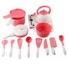 Детские забавные игрушки для ролевых игр, кухонная посуда, набор индукционной плиты