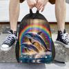Sunset Dolphins Dancers Sea Creature Dolphin Backpack Hot Sale Daypack Boys Girls BookBag School Bag Shoulder Bags for Men Women