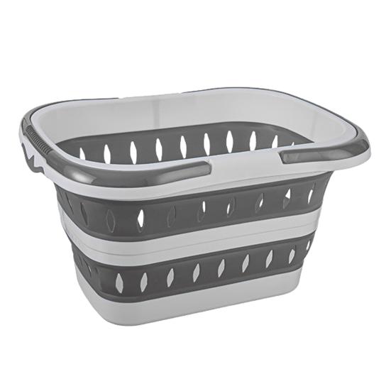 Storage Basket Portable Folding Plastic Bath Caddy with Handle Large Capacity Strong Load-bearing Travel Bathroom Organizer