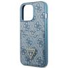 Guess Guhcp13Lp4Tpb Iphone 13 Pro / 13 6,1 Niebieski/Blue Hardcase 4G Logo Trójkątne Przegródka Na Karty