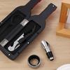 Lunari Wine Tool Bottle Drip Sommelier Knife Multifunctional with Storage Case 3-Piece Set Opener, Pourer, Ring, -
