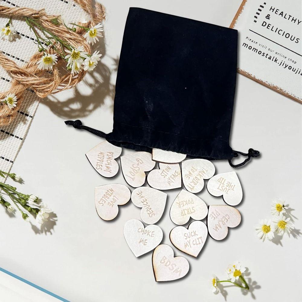 Romantic Funny Tokens Wooden Token Games for Couple Decoration Activity Tokens Birthday