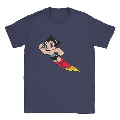 Футболка мужская Astroboy Астробой Аниме Повседневная футболка с коротким рукавом и круглым вырезом Хлопок Летняя одежда