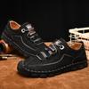 Hand Stitching Soft Sole Casual Leather Shoes Men Loafers Comfortable Driving Shoe Moccasins Man Flats Shoes