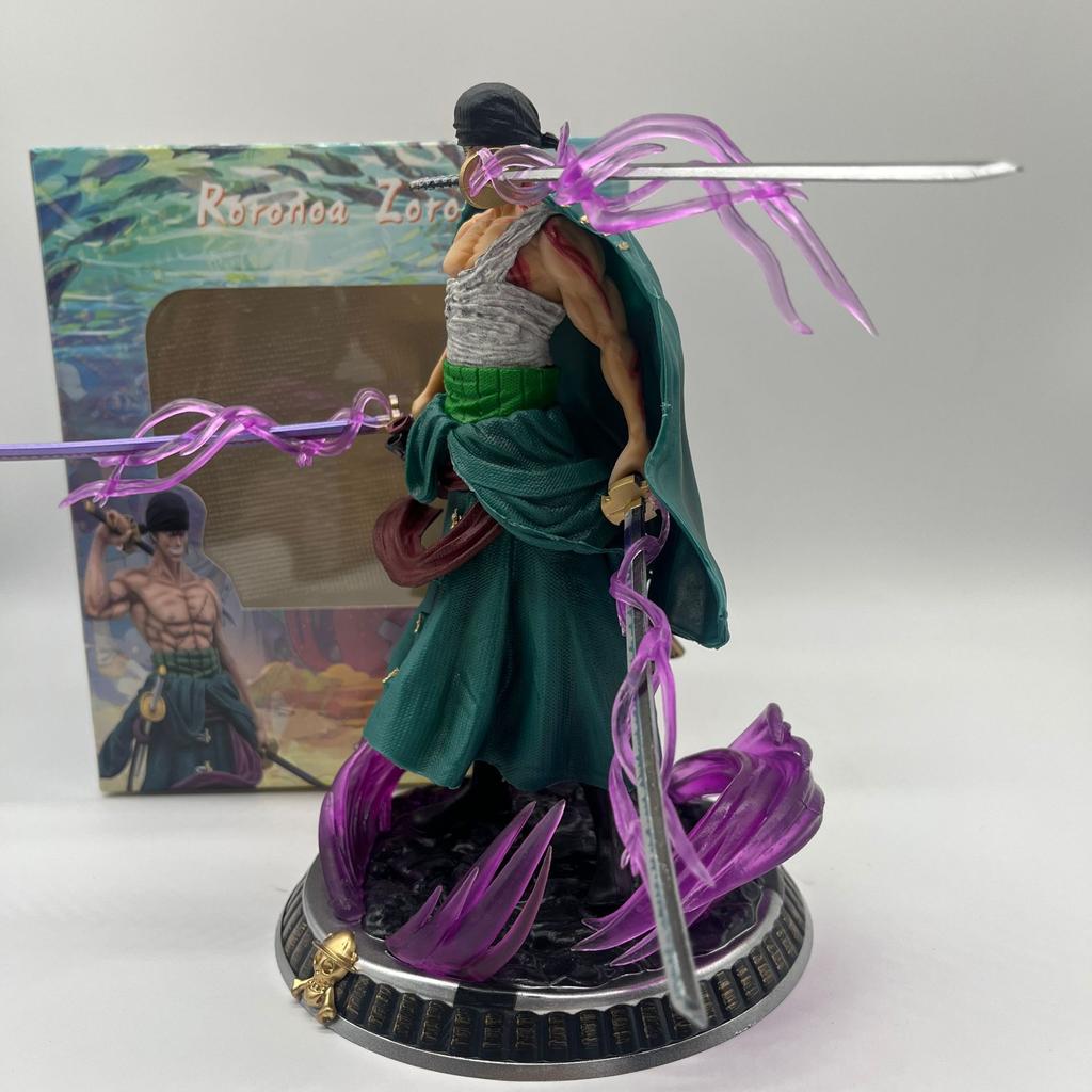 One Piece GK Маленькая Ванна Солона Трех Лезвий Поток Аниме Статуэтка 21 см Ручная Работа Коллекционная Фигурка Действия на Рождественский Подарок