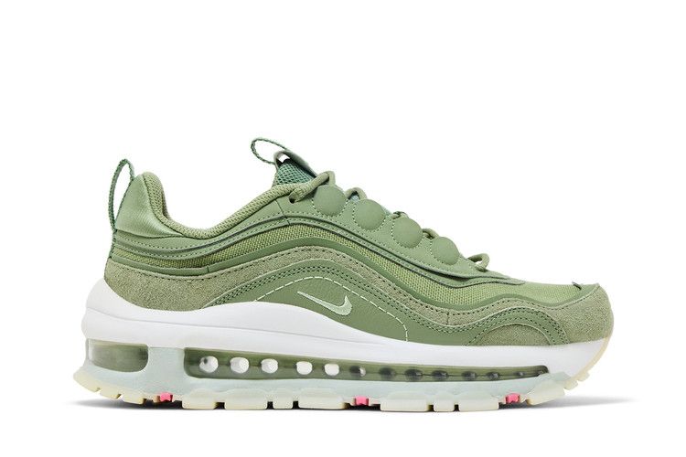 Женские кроссовки Nike Air Max 97 Futura Масляно-зеленые (Женский) Масляно-зеленый/Белый Саммит/Светло-серебристый/Медвяная роса