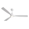 70-inch ceiling fan, pure white, three-blade wood propeller, wireless remote, 3CCT, Reversible DC Motor, Six Speed Settings, Power-Off Memory