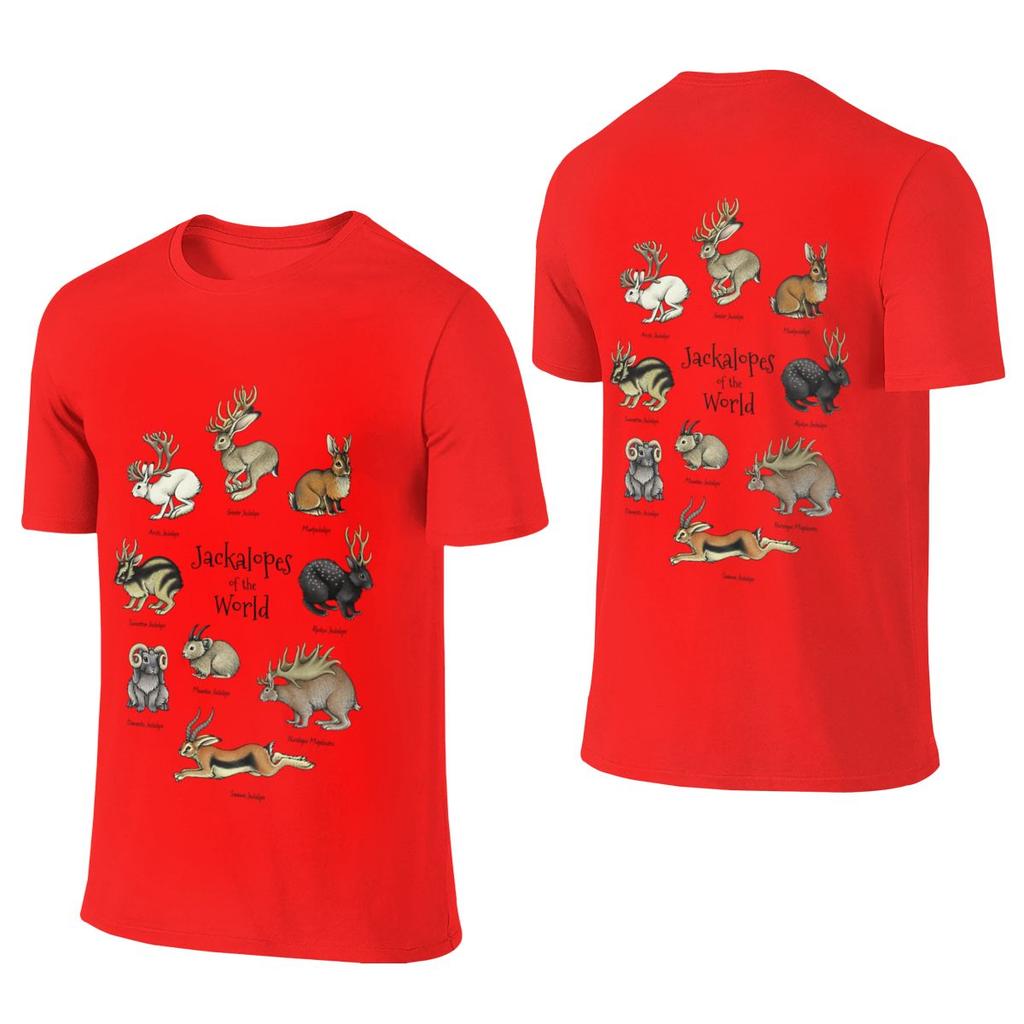 Jackalopes Of The World Ultraminimalist Reversible Tshirt Artistic Boy Everyday Versatility Unisexs Tshirts