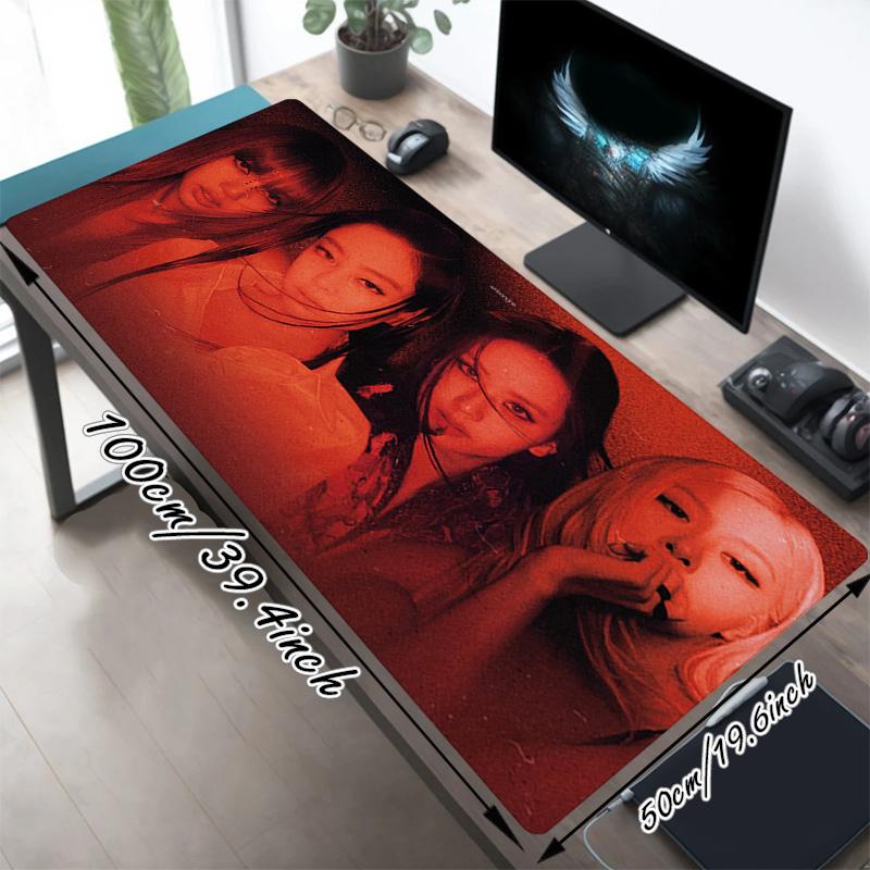 Girl Power Xl Gaming Mouse Pad Nonslip Rubber Base Stitched Edge Waterproof Desk Mat For Pc Laptop Gamer Office Computer Accessories C929104