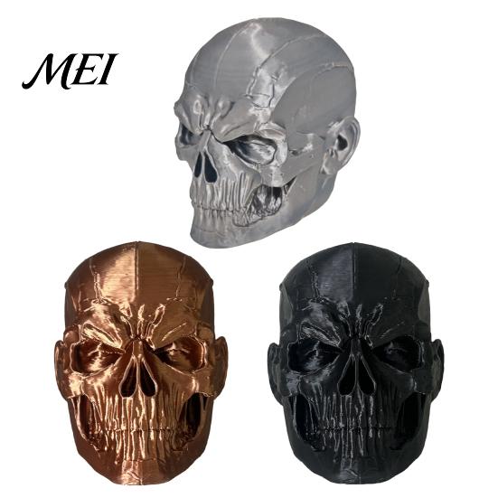 Pickup Truck Towing Guard Skull Trailer Hitch Cover, Universal Tow Ball 3D Printed Dust Rubberized Shield Cap Protector with Crack Texture, Rustproof