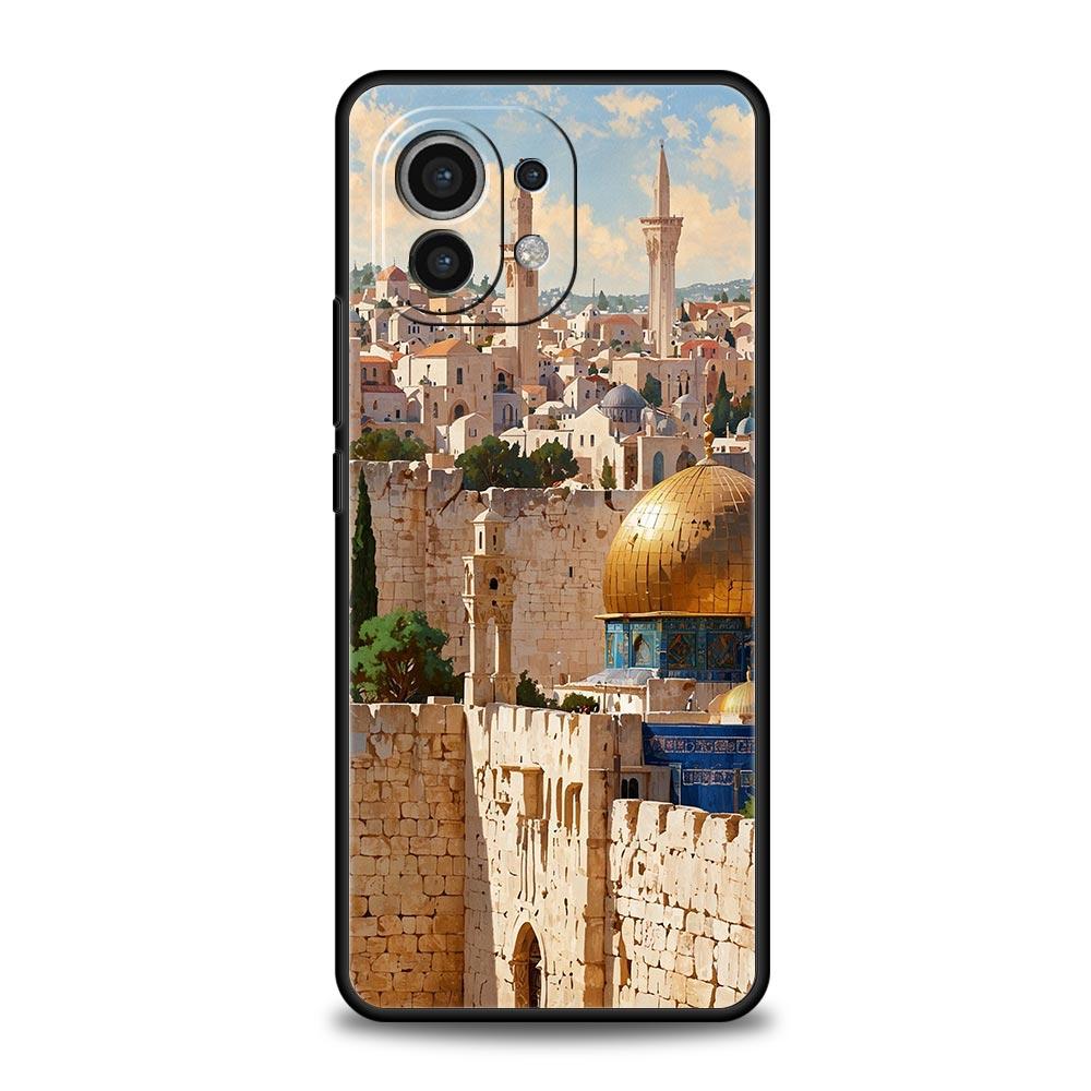 Чехол для телефона для Xiaomi Mi 15 14 14T 13T 12T Pro 12 13 11 Lite 5G 11T X6 X5 Pro Мягкий ТПУ чехол Здание Иерусалима
