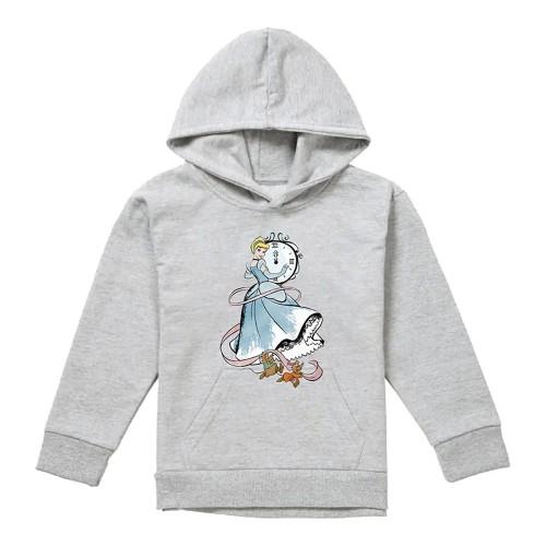 Cinderella Childrens/Kids Clock Strikes Twelve Jaq And Gus Heather Hoodie