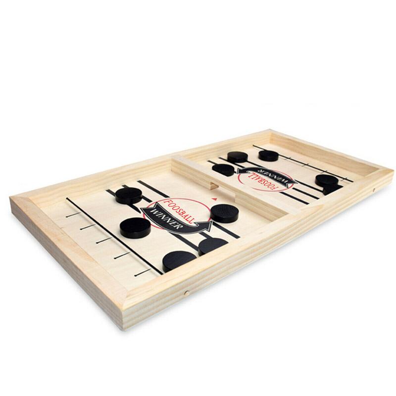 Быстрая хоккейная игра с шайбой, темповая деревянная настольная игра-победитель, интерактивные шахматные игрушки для взрослых и детей, настольная игра-баттл