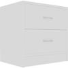 VidaXL Bedside Table White 40 X 30 X 40 Cm Chipboard
