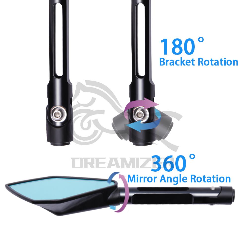 8 мм 10 мм универсальное зеркало заднего вида отражатель регулируемый вращающийся руль боковое зеркало для велосипеда Honda Yamaha