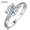 Классическое кольцо Lindon из медного сплава с цирконием, женские ювелирные изделия, свадебный подарок для вечеринки