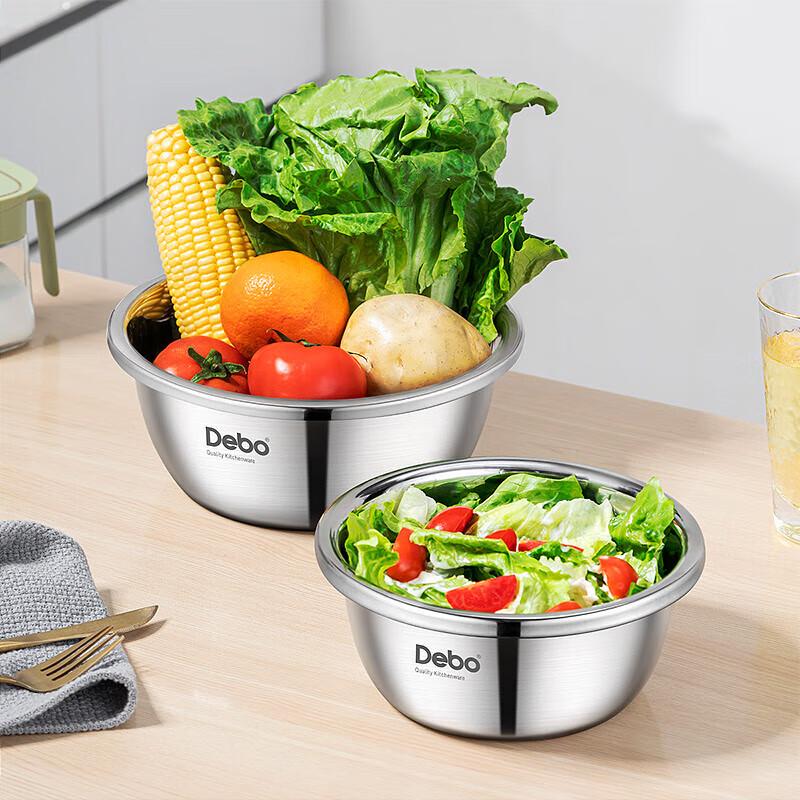 Debo Laurent Stainless Steel Mixing Bowl Set (2-Piece)