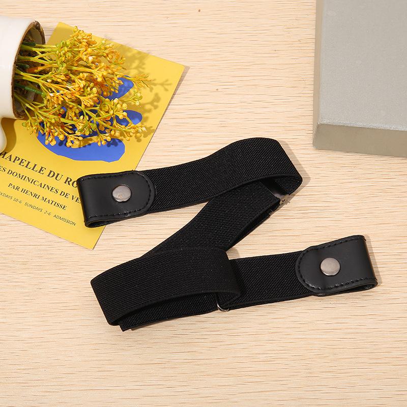 Belts for Women Buckle-Free Waist Jeans Pants No Buckle Stretch Elastic Waist Belt for Men Invisible Belt