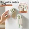 Portable Food Storage Tool 2 in 1 Mini Bag Sealer with Cutter, Compact Handheld Resealer Magnetic Back, Moisture-proof Heat Seal Machine for