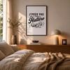 Poster J’peux pas j’ai Haltéro J'peux pas minimaliste | Affiche Papier Photo 310 g Finition Perlée Format Taille A4 | Décoration