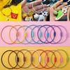 5/10pcs Screw DIY Rope Rotating Metal Material Key Ring Wire Ring Key Chain Buckle