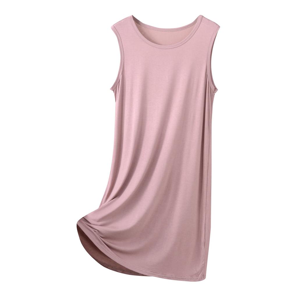 Женская модная ночная рубашка больших размеров, пижама-сарафан средней длины