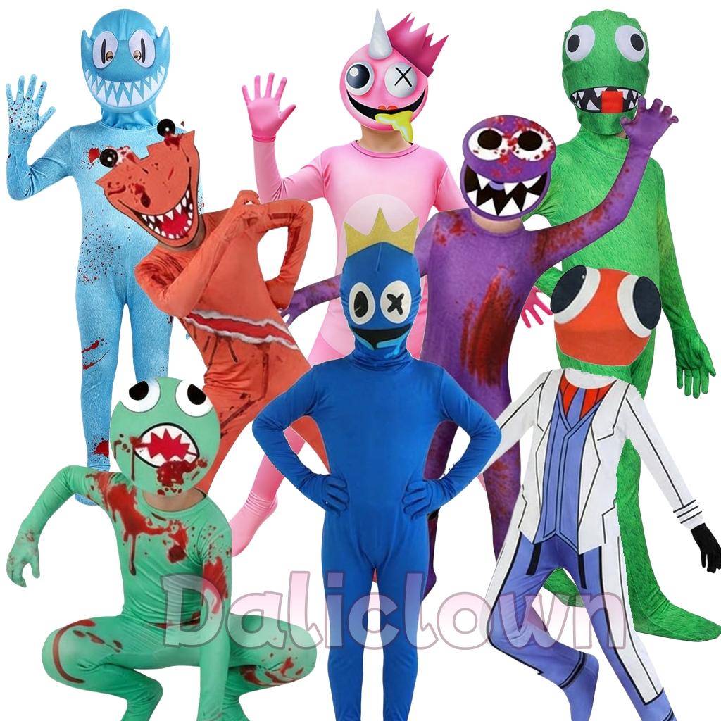 Boys Girls R Friends Costume Green Blue Monster Wiki Cosplay Game Jumpsuit Birthday Party Halloween Costume For Kids