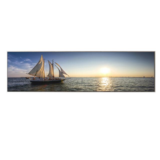 Природный пейзаж, холст, картина, пляж, закат, мост, постеры и принты, настенные художественные картины для гостиной, домашний декор, без рамки