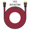 3 м/9,8 фута/118 дюймов XT60 Кабель-удлинитель для солнечной панели 12AWG Комплект кабелей-удлинителей для солнечных панелей с разъемами "мама" и "папа" для автодома, электростанции