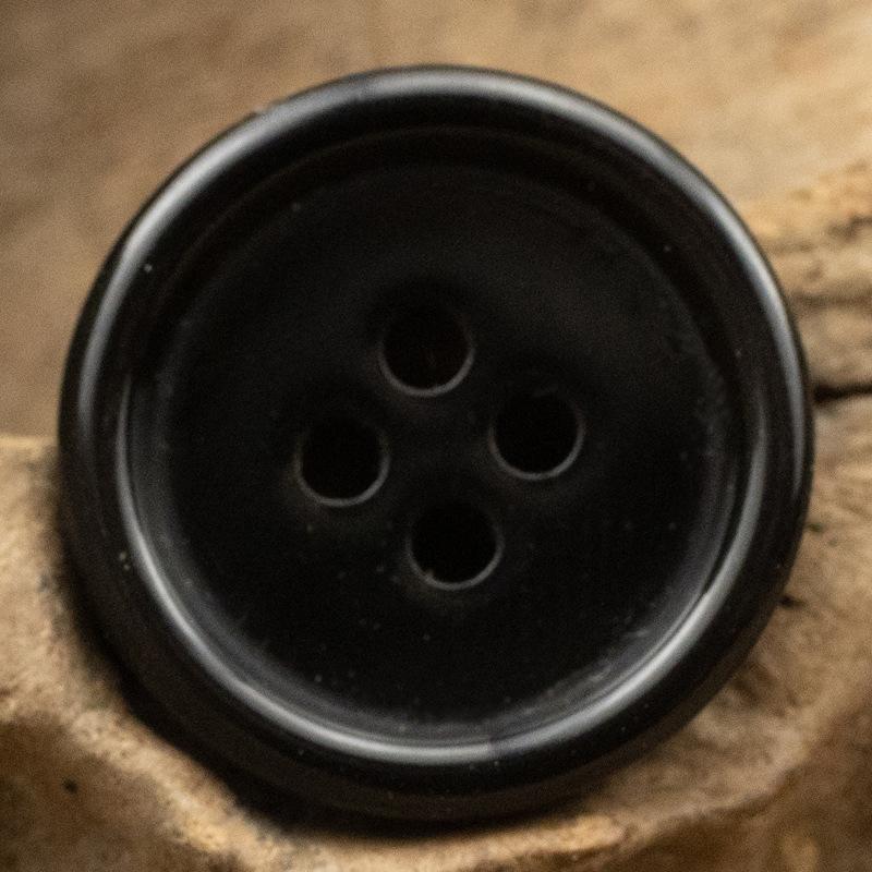 10 шт., пуговицы из цинкового сплава, 4 отверстия, черные/золотые модные круглые молнии, одежда для отдыха, рубашка, пальто, пуговицы