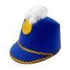 American Marching Band Hat Major Drum with Feather for Party Christmas