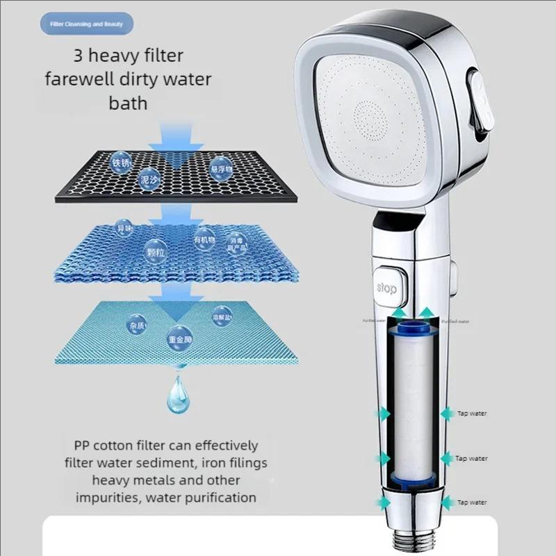 Multiple Modes Portable Shower Shower Filter Showerhead Showers for Bathroom Accessories Items Replete Water Faucet Replacement