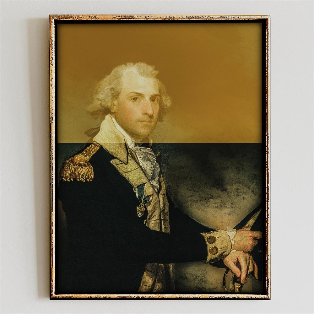 Funny Altered Art Portrait Poster Dark Academia Rococo Print Vintage Pastel Portrait Canvas Painting Bubblegum Baroque Art Print