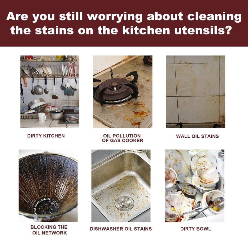 Многофункциональные чистящие средства для кухонных принадлежностей, плит, стен, вытяжек, сильных масляных пятен и чистящих средств