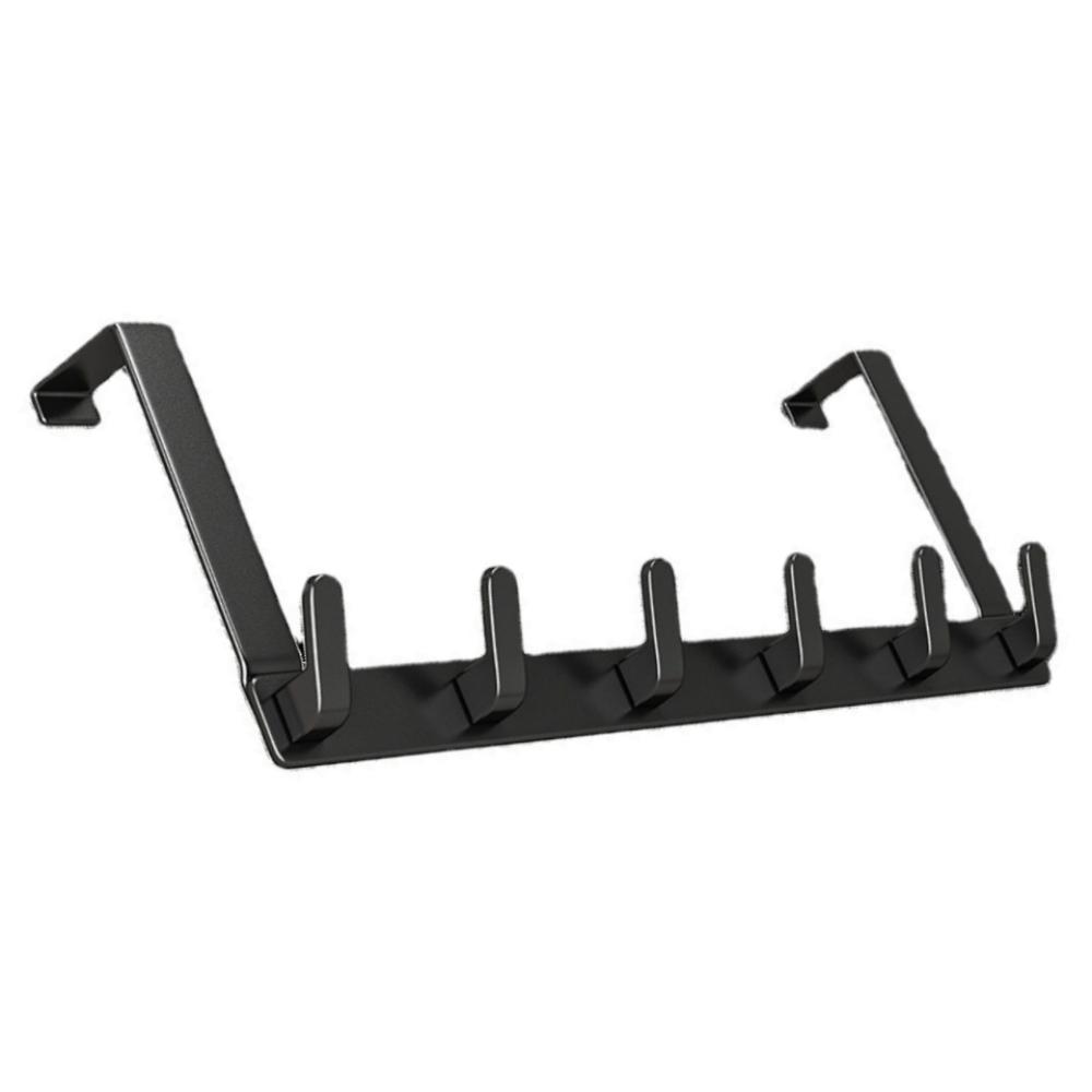 5/6 Hooks Hanger Hooks Aluminum Alloy Behind Door Hook New Coat Hat Rack  for Bathroom