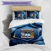Coventry City Football Printed 3 Pieces Bedding Set, Comfortable Skin Friendly Bedroom Duvet Cover Set