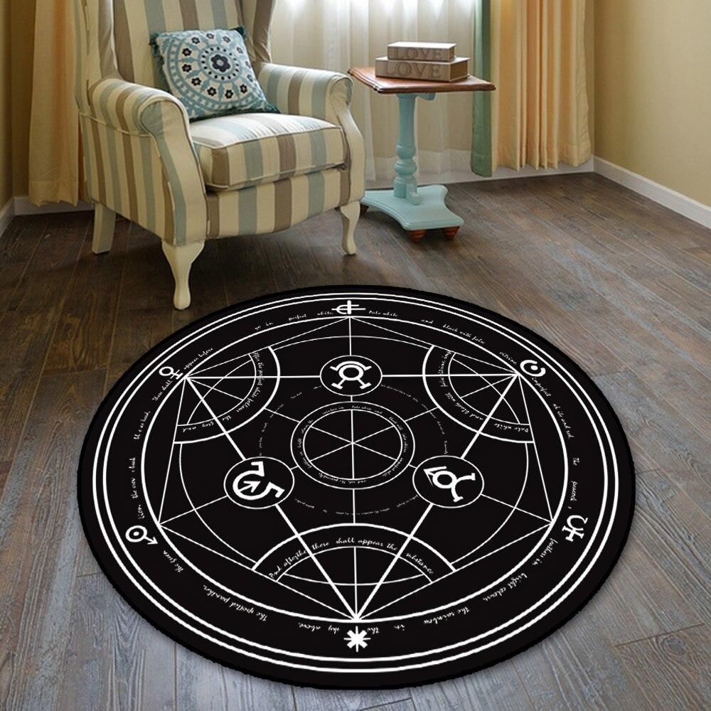 Magic Circle Fate Black Butler Floor Rug Doormat Round Carpet Room Bedroom Kitchen Living Room Non-slip Mat Cosplay Gift