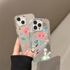 Милый мишка подходит для чехла на мобильный телефон iPhone17promax 14 нишевый 16/13 Apple 15 полноразмерное зеркало для макияжа