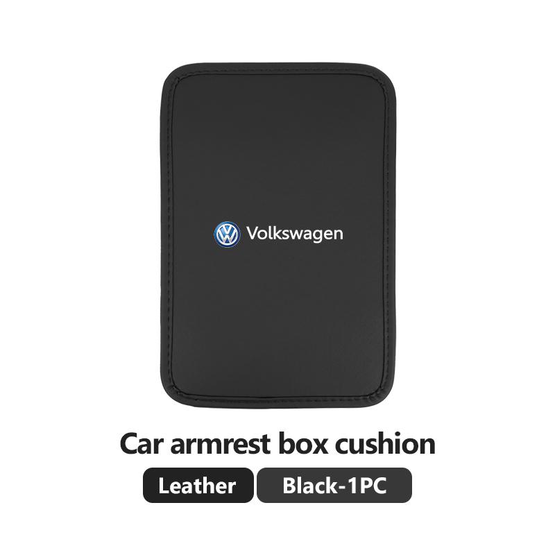 Car Armrest Box Cushion Leather Ice Silk Anti Scratch Protector Pad For Volkswagen VW Scirocco Passat Polo B5 B6 B7 CC Tiguan zg7