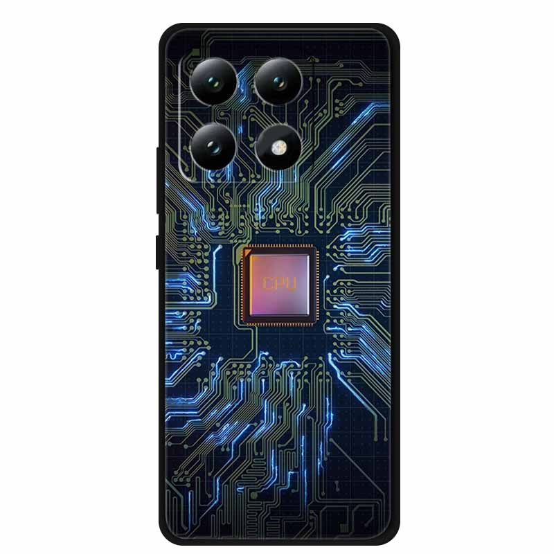 Для Xiaomi 15T 5G Чехол Цветы Мягкий Силикон ТПУ Задняя Крышка Для Xiaomi 15T Pro 5G Capa Boho Цветная Защита от Царапин
