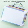 Hanging Rope Magnetic Whiteboard Set with PVC Frame Smooth Writing Surface Magnetic Dry Erase Board with Pen 2 Buckles