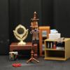 1:12 1:6 Scale Mini Dollhouse Accessories Miniature Hat And Coat Rack Stand Book Clothes Hanger Set Tiny Stuff for Dollhouse Bedroom