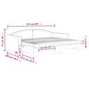 Pull Out Daybed with Mattress Light Grey 90x200 cm Fabric