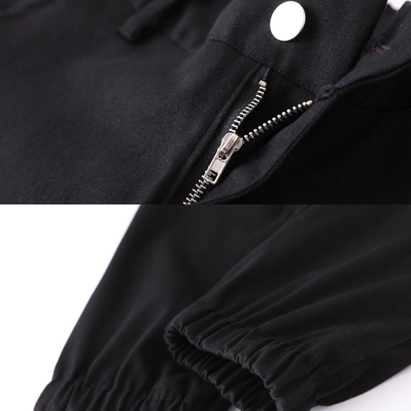 VANGULL Cargo Pants Women Casual Joggers Black High Waist Pants Loose Female Trousers Ladies Pants