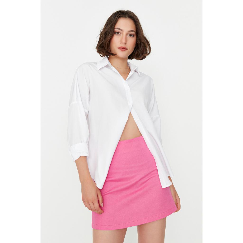 Pink A-line Mini Woven Skirt Twoss22et0136