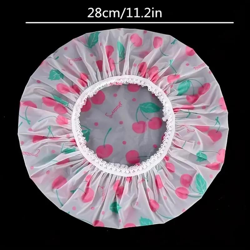 Водонепроницаемая многоразовая шапочка для душа для женщин, эластичная лента, утолщенная шапочка для купания, идеально подходит для ухода за волосами, для дома и салона, набор из 4 штук