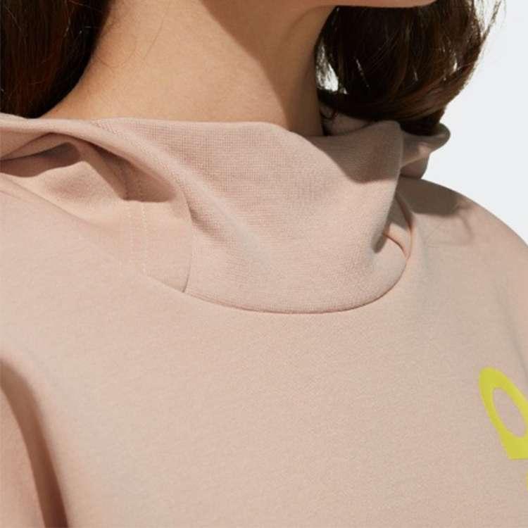 adidas Свободный крой с капюшоном Neo Logo Print Women Hoodie Pearl-Pink FU1053