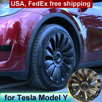 Для Tesla Model Y сменные колпаки ступицы колеса 19-дюймовый колпак ступицы ModelY полноразмерный ободной чехол внешние модифицированные аксессуары 2023 2022 2021