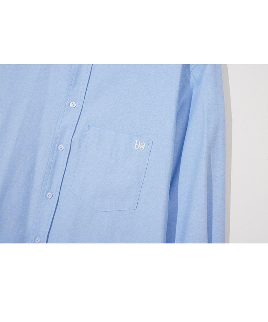 DYSFUNCT Thick Oxford Over Fit Shirt (Sky Blue)